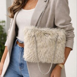 Pre-Loved Prada Chain Fur Bag